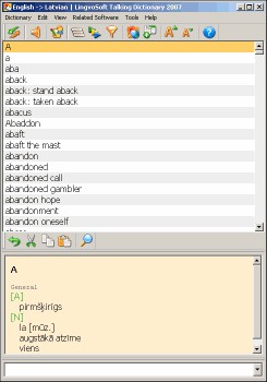 LingvoSoft Dictionary 2009 English <-> Latvian 4.1.29 screenshot